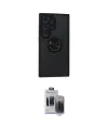 ieg™ Galaxy S24 Ultra Kılıf Yörünge Çizgi - Siyah Vanessa Magic Hayalet Cam