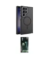 ieg™ Galaxy S24 Ultra Kılıf Yörünge Klasik - Şeffaf 360 Full Body Arka Koruyucu