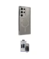 ieg™ Galaxy S24 Ultra Kılıf Zirve Doku Prime - Siyah Vanessa Magic Hayalet Cam