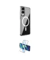 ieg™ Galaxy S25 Edge Kılıf Ahenk Yansıma Prime - Siyah 3D Antistatik Cam Ekran Koruyucu