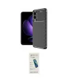 ieg™ Galaxy S25 Edge Kılıf Eksen Form Prime - Şeffaf Pasifik Cam Ekran Koruyucu