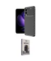 ieg™ Galaxy S25 Edge Kılıf Eksen Form Prime - Siyah Bilvis Hayalet Cam Ekran Koruyucu