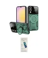 ieg™ Galaxy S25 Edge Kılıf Kıvılcım Modern Serisi - Şeffaf Pasifik Cam Ekran Koruyucu