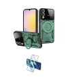 ieg™ Galaxy S25 Edge Kılıf Kıvılcım Modern Serisi - Siyah 3D Antistatik Cam Ekran Koruyucu
