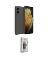 ieg™ Galaxy S25 Edge Kılıf Kozmos Yansıma Özel Seri - Siyah Bilvis 3D Cam Ekran Koruyucu