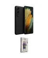 ieg™ Galaxy S25 Edge Kılıf Kozmos Yansıma Özel Seri - Siyah Bilvis 3D Cam Ekran Koruyucu