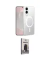 ieg™ Galaxy S25 Edge Kılıf Kutup Minimal - Siyah Bilvis Hayalet Cam Ekran Koruyucu