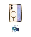ieg™ Galaxy S25 Edge Kılıf Nova Işık Özel Seri - Siyah 3D Antistatik Cam Ekran Koruyucu