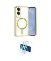 ieg™ Galaxy S25 Edge Kılıf Nova Işık Özel Seri - Siyah 3D Antistatik Cam Ekran Koruyucu