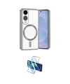 ieg™ Galaxy S25 Edge Kılıf Nova Işık Özel Seri - Siyah 3D Antistatik Cam Ekran Koruyucu