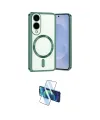 ieg™ Galaxy S25 Edge Kılıf Nova Işık Özel Seri - Siyah 3D Antistatik Cam Ekran Koruyucu