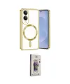 ieg™ Galaxy S25 Edge Kılıf Nova Işık Özel Seri - Siyah Bilvis 3D Cam Ekran Koruyucu