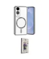 ieg™ Galaxy S25 Edge Kılıf Nova Işık Özel Seri - Siyah Bilvis 3D Cam Ekran Koruyucu