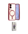 ieg™ Galaxy S25 Edge Kılıf Nova Işık Özel Seri - Siyah Bilvis 3D Cam Ekran Koruyucu