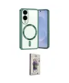 ieg™ Galaxy S25 Edge Kılıf Nova Işık Özel Seri - Siyah Bilvis 3D Cam Ekran Koruyucu