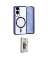 ieg™ Galaxy S25 Edge Kılıf Nova Işık Özel Seri - Siyah Bilvis 3D Cam Ekran Koruyucu