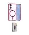 ieg™ Galaxy S25 Edge Kılıf Nova Işık Özel Seri - Siyah Bilvis 3D Cam Ekran Koruyucu