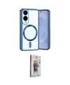 ieg™ Galaxy S25 Edge Kılıf Nova Işık Özel Seri - Siyah Bilvis 3D Cam Ekran Koruyucu
