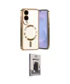 ieg™ Galaxy S25 Edge Kılıf Nova Işık Özel Seri - Siyah Bilvis Hayalet Cam Ekran Koruyucu