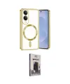 ieg™ Galaxy S25 Edge Kılıf Nova Işık Özel Seri - Siyah Bilvis Hayalet Cam Ekran Koruyucu