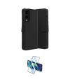 ieg™ Galaxy S25 Edge Kılıf Siluet Işık Serisi - Siyah 3D Antistatik Cam Ekran Koruyucu