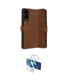 ieg™ Galaxy S25 Edge Kılıf Siluet Işık Serisi - Siyah 3D Antistatik Cam Ekran Koruyucu