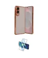 ieg™ Galaxy S25 Edge Kılıf Vadi Minimal - Siyah 3D Antistatik Cam Ekran Koruyucu