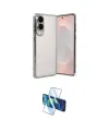ieg™ Galaxy S25 Edge Kılıf Vadi Minimal - Siyah 3D Antistatik Cam Ekran Koruyucu