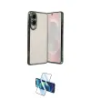 ieg™ Galaxy S25 Edge Kılıf Vadi Minimal - Siyah 3D Antistatik Cam Ekran Koruyucu