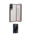 ieg™ Galaxy S25 Edge Kılıf Vadi Minimal - Siyah 3D Antistatik Hayalet Cam Ekran Koruyucu