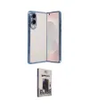 ieg™ Galaxy S25 Edge Kılıf Vadi Minimal - Siyah Bilvis Hayalet Cam Ekran Koruyucu