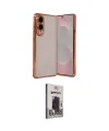 ieg™ Galaxy S25 Edge Kılıf Vadi Minimal - Siyah Bilvis Hayalet Cam Ekran Koruyucu