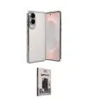 ieg™ Galaxy S25 Edge Kılıf Vadi Minimal - Siyah Bilvis Hayalet Cam Ekran Koruyucu