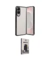 ieg™ Galaxy S25 Edge Kılıf Vadi Minimal - Siyah Bilvis Hayalet Cam Ekran Koruyucu