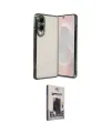 ieg™ Galaxy S25 Edge Kılıf Vadi Minimal - Siyah Bilvis Hayalet Cam Ekran Koruyucu