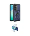 ieg™ Galaxy S25 FE Kılıf Ahenk Klasik - Siyah 3D Antistatik Seramik Nano Ekran Koruyucu