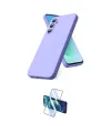 ieg™ Galaxy S25 FE Kılıf Ahenk Serisi - Siyah 3D Antistatik Cam Ekran Koruyucu