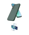 ieg™ Galaxy S25 FE Kılıf Ahenk Serisi - Siyah 3D Antistatik Seramik Nano Ekran Koruyucu