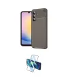 ieg™ Galaxy S25 FE Kılıf Eksen Form Prime - Siyah 3D Antistatik Cam Ekran Koruyucu