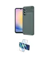 ieg™ Galaxy S25 FE Kılıf Eksen Form Prime - Siyah 3D Antistatik Cam Ekran Koruyucu