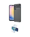 ieg™ Galaxy S25 FE Kılıf Eksen Form Prime - Siyah 3D Antistatik Cam Ekran Koruyucu