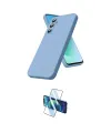 ieg™ Galaxy S25 FE Kılıf Kozmos Yansıma Özel Seri - Siyah 3D Antistatik Cam Ekran Koruyucu