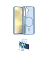 ieg™ Galaxy S25 FE Kılıf Siluet Minimal Prime - Siyah 3D Antistatik Cam Ekran Koruyucu