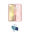 ieg™ Galaxy S25 FE Kılıf Siluet Minimal Prime - Siyah 3D Antistatik Cam Ekran Koruyucu