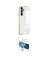 ieg™ Galaxy S25 FE Kılıf Yankı Serisi - Siyah 3D Antistatik Cam Ekran Koruyucu