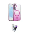 ieg™ Galaxy S25 Kılıf Ahenk Doku Özel Seri - Şeffaf Pasifik Cam Ekran Koruyucu