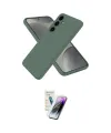 ieg™ Galaxy S25 Kılıf Ahenk Serisi - Şeffaf Pasifik Cam Ekran Koruyucu