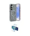 ieg™ Galaxy S25 Kılıf Eksen Çizgi - Siyah 3D Antistatik Seramik Nano Ekran Koruyucu