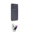ieg™ Galaxy S25 Kılıf Eksen Form Prime - Şeffaf Pasifik Cam Ekran Koruyucu