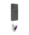 ieg™ Galaxy S25 Kılıf Eksen Form Prime - Şeffaf Pasifik Cam Ekran Koruyucu